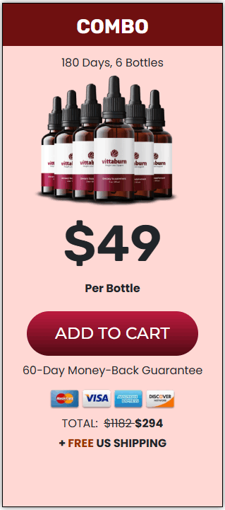 Vittaburns order 6 bottle